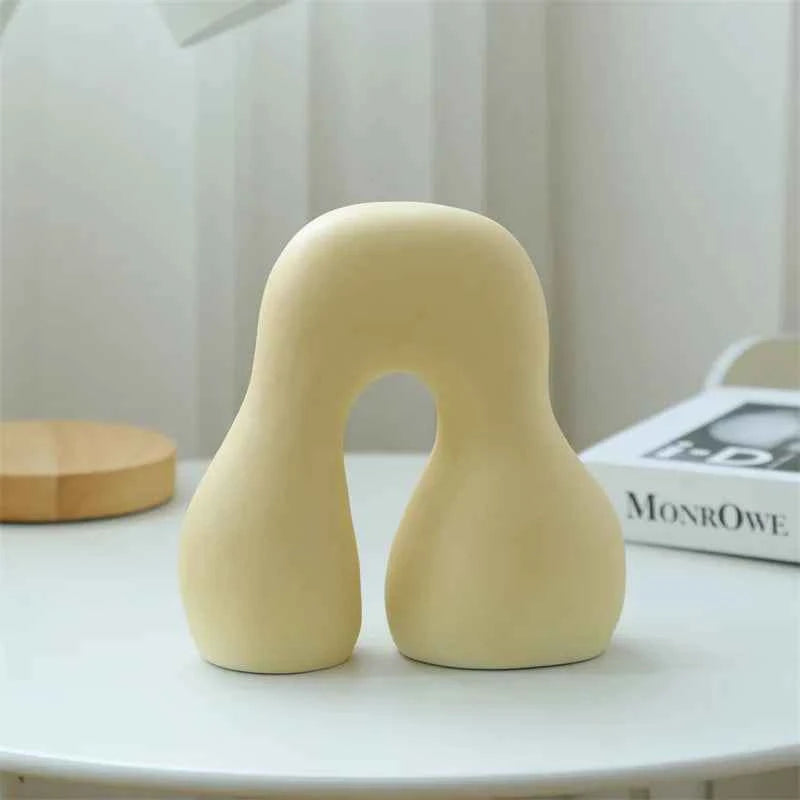 Classical Ceramic Ornaments Home Decor White and Black Decoration Nordic Special-shaped Modern Minimalist Ceramic