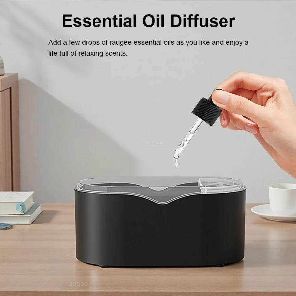 Flame Aroma Humidifier with LED Light, Essential Oil Diffuser