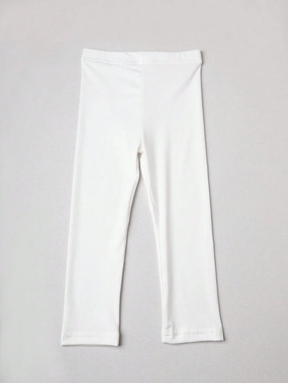 Girl Pants Soft Elastic Kids Leggings Candy Color Girls Skinny Pant Solid Color Trousers for Aged 2-12 Years Children Daily Wear
