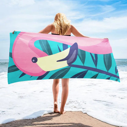 Large Microfiber Beach Towel Quick Dry Sun Protection Absorbent Bath Towel