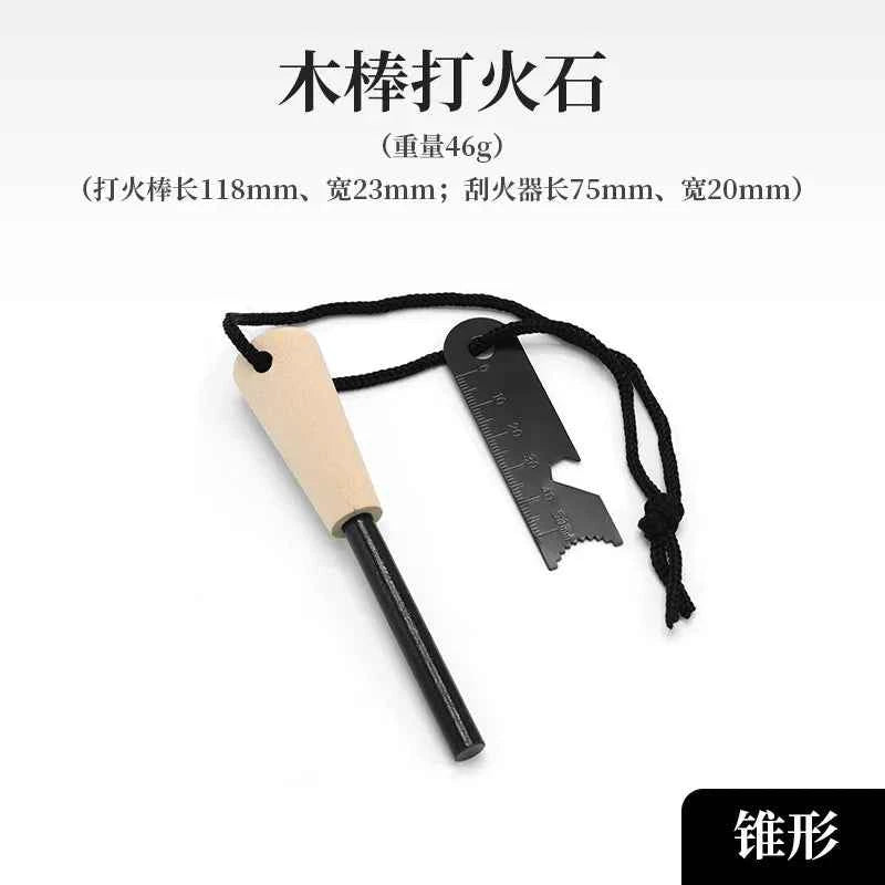 Bear Grylls Survival Fire Starter Magnesium Flint Rod, Portable Emergency Firesteel Kit Lighters Smoking for Camping Hiking Tool