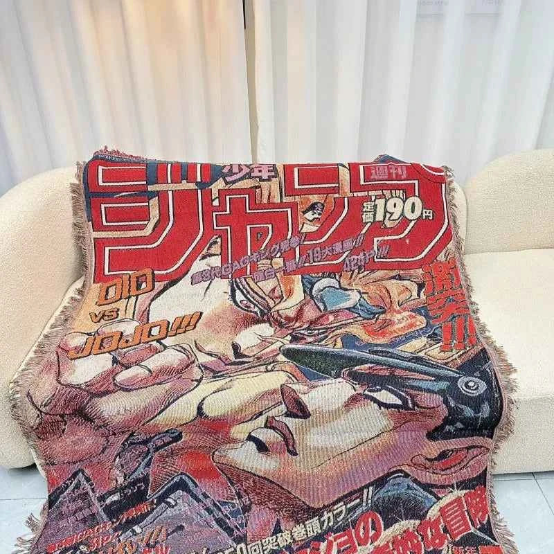Anime Dragon Ball One Piece Cotton Thread Textile Blanket Casual Blanket Bedhead Blanket Decoration Sofa Cover Decorative Carpet