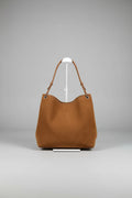 Textured PU Leather Handbag, Premium Metal Ornament