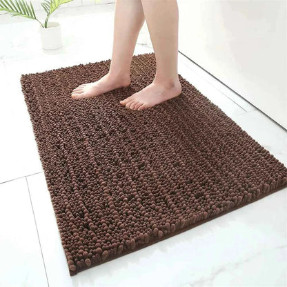 Olanly Super Absorbent Bathroom Rug Luxury Chenille Bath Mat Plush Non-slip Shower Mat Bathroom Carpet Welcome Deal Floor Mats