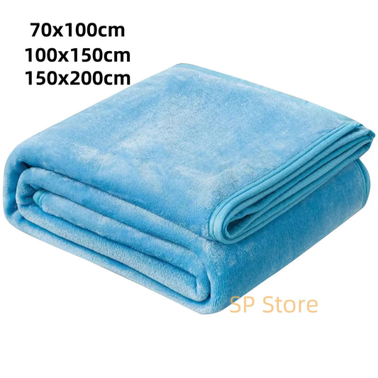 Fleece Blankets Single Twin Blanket For Bed Full Size Warm Blankets For Winter Cozy Breathable Blanket For Air Conditioning