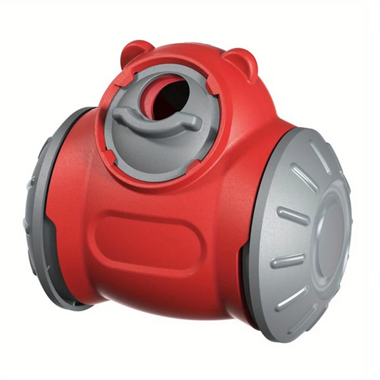 Dog Pet Food Dispenser For Dog Cats Interactive Game IQ Training Feeder Pet Supplies Red-AT64