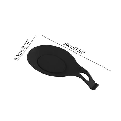 Silicone Spoon Holder Rest Spatula Holder Heat Resistant Utensil Placemat Tray Kitchen Tools Spatula Resting Kitchen Accessories