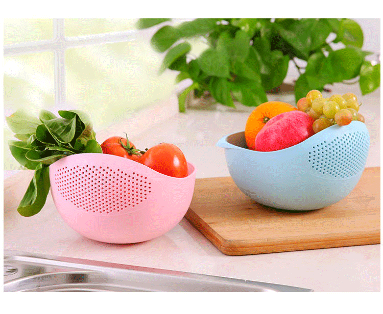 Rice Drainage Basket & Multi-Purpose Kitchen Sieve – Fruit, Vegetable & Food Strainer