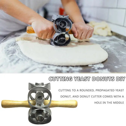 Revolving Donut Baking Roller, Non-Stick Dough Cutter