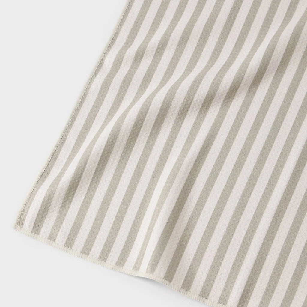 1PC Tan Quick Dry Striped Waffle Hand Towel - Absorbent Kitchen Towel