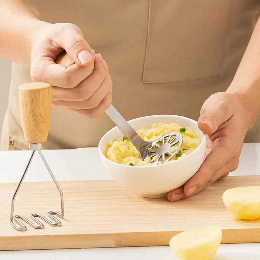 Mud Press Masher Puree Juice Maker For Baby Food Supplement Stainless Steel Potatoes Crusher Pusher Fruit Tools Kitchen Gadget