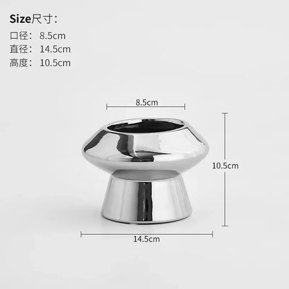 Minimalist Ceramic Vase Flower Arrangement Modern Creative Home Decor Restaurant Dry Flower Arrangement Decorative Ornaments
