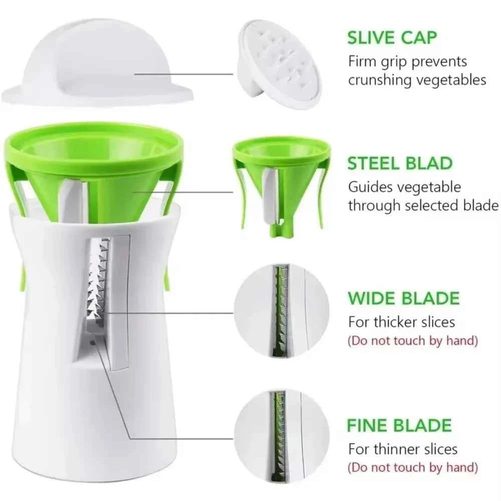 Multifunctional Rotary Vegetable Slicer Spiral Cutter for Carrot Cucumber Potato Kitchen Tool Home Gadgets Kitchen Accessories