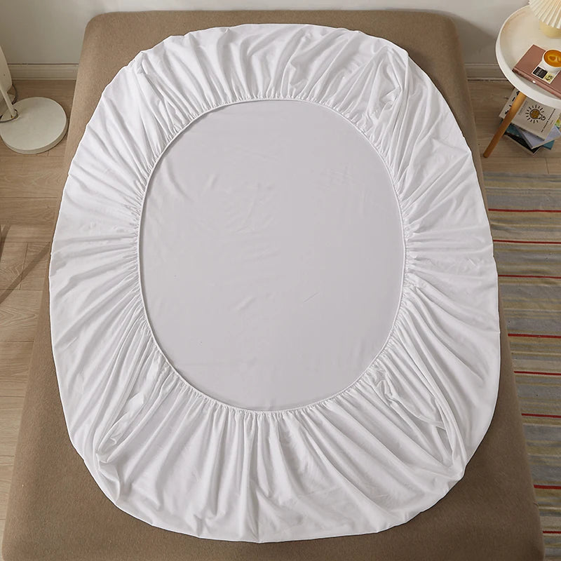 Cotton Fitted Bed Sheet with Elastic | Solid Colors