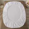 Cotton Fitted Bed Sheet with Elastic | Solid Colors