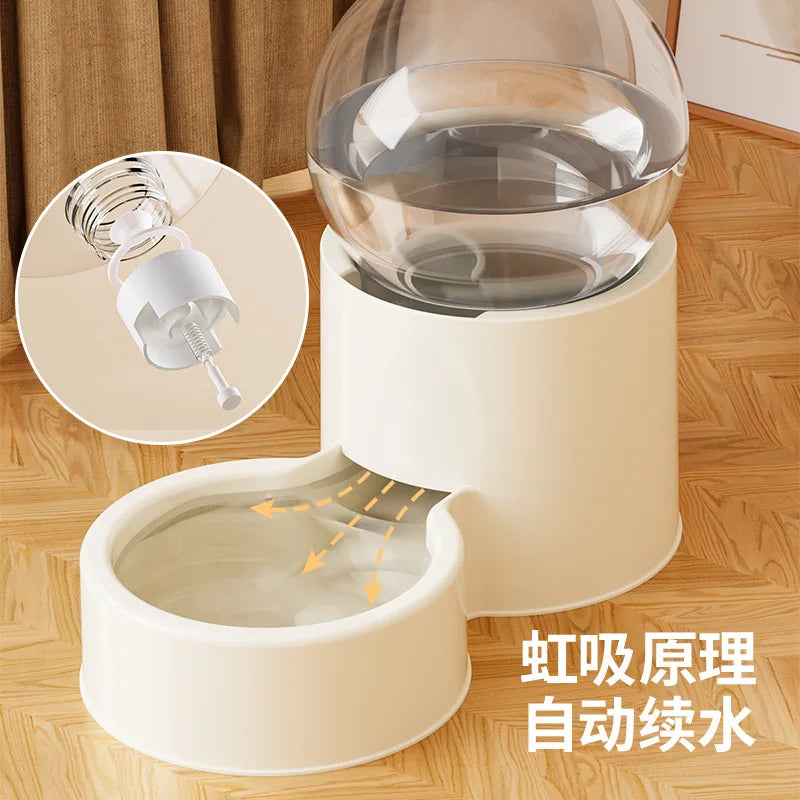 2-in-1 Cat Feeder & Water Fountain, Auto Circulation