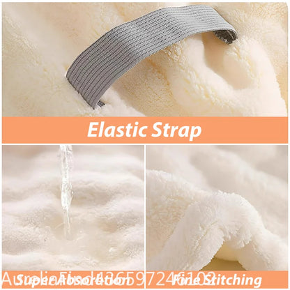 1PC Microfiber Quick Dry Hair Wrap Bonnet Super Absorbent Soft Hair Towel