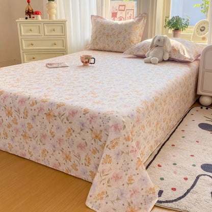 100% Cotton All-Season Flat Sheet, Wrinkle-Resistant