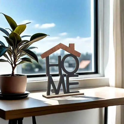 Traditional Wooden Carved Home Base, Centerpiece Table, Decorative Accent for Office and Living Space