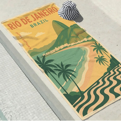 Rio De Janeiro Brazil Beach Towel — Swimming, Camping & Travel