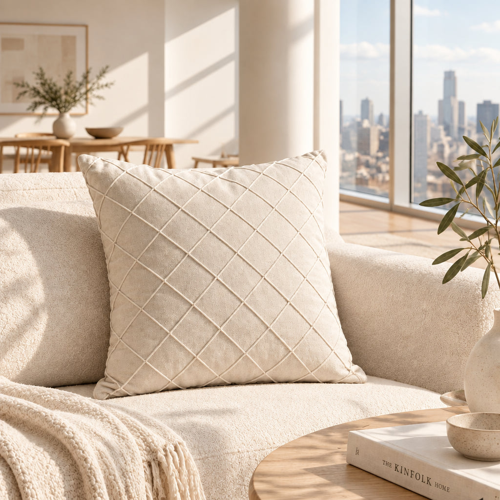 Velvet Cushion Cover with Zipper, 6 Colors & 3 Sizes