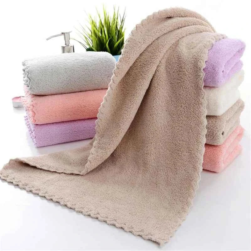Bath Towels Winter Microfiber Towel Bathroom Men Women Soft Terry Gift For Adults Super Absorbent Cloth For Home