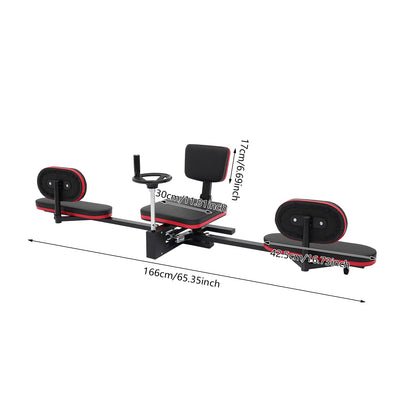 Adjustable Split Machine Heavy Duty Leg Stretcher with Wheels & Cushion for Dance Yoga Home Gym