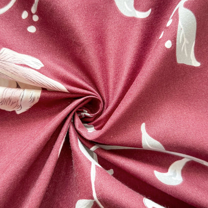 Floral Printed Flat Top Sheet | Single, Queen, King