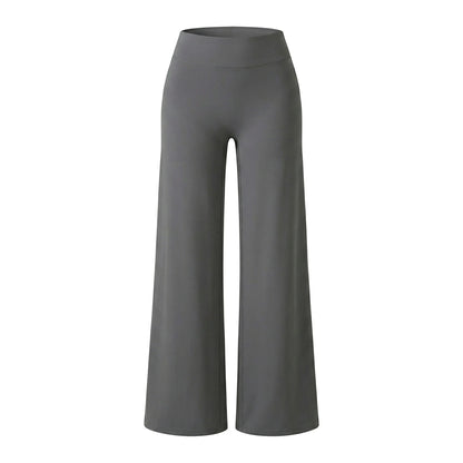 Women’s High Waist Wide Leg Yoga Pants — Tummy Control Flare Leggings