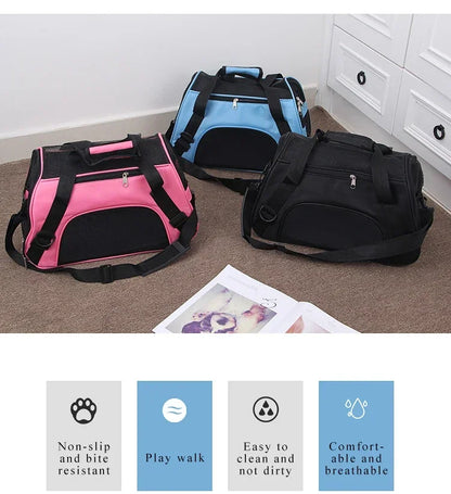 Foldable Mesh Pet Carrier Bag