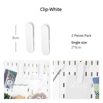 New DIY Pegboard Accessories Hanging Shelf Storage Hooks Wall Organizer No Punching Crafts Organization For Garage Kitchen Room