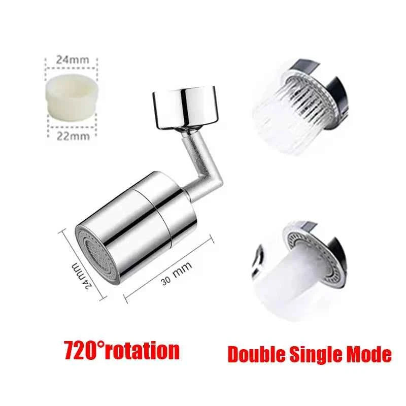 360°Universal Kitchen Faucet Anti-splash Aerator Bathroom Tap Rotatable Faucet 2 Mode Tap Nozzle Bubbler Kitchen Sink Faucet