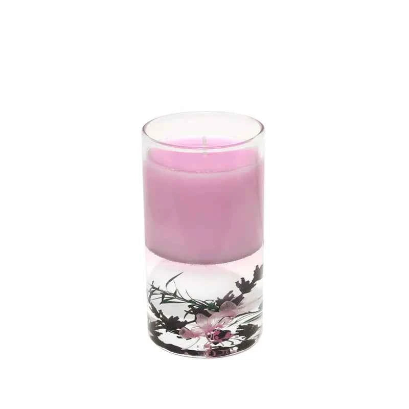 High-quality Handmade Double-layer Dried Flower Scented Candle Glass Bottle Floral Fragrance Wax Festive Atmosphere Decoration