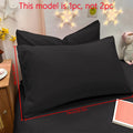 Matte Solid Black Pillowcase, Pocket Sealed