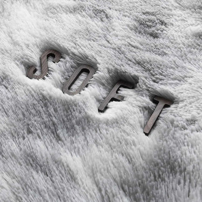 VIKAMA Dyed Plush, Soft And Fluffy Sofa Carpet, Children's Room, Baby Crawling Anti-Slip Mat, Home Decoration