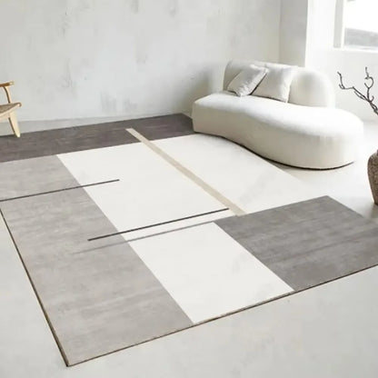 VIKAMA Light Luxury Flannel Area Rug – Non-Slip Washable Soft Carpet for Living Room & Bedroom