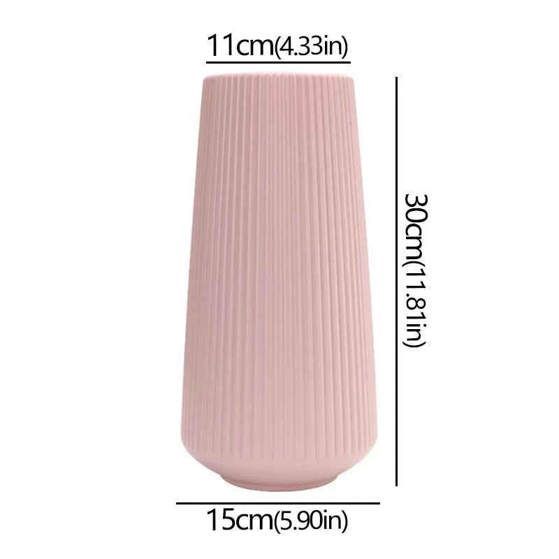 Elegant Nordic Flower Vase Durable Large Minimalist Flower Arrangement Container Flower Decoration Imitation Glaze Vase Weddings