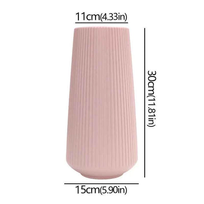 Elegant Nordic Flower Vase Durable Large Minimalist Flower Arrangement Container Flower Decoration Imitation Glaze Vase Weddings