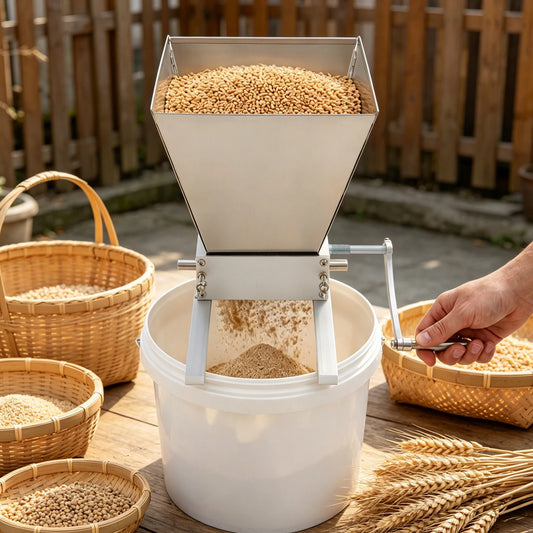 Manual Grain Mill Grinder with Stainless Steel Hand Crank