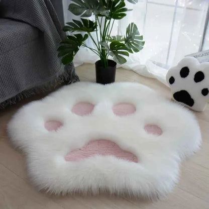 Lovely Cat Paw Pattern Soft Plush Carpet Home  Rugs and Carpets for Home Living Room
