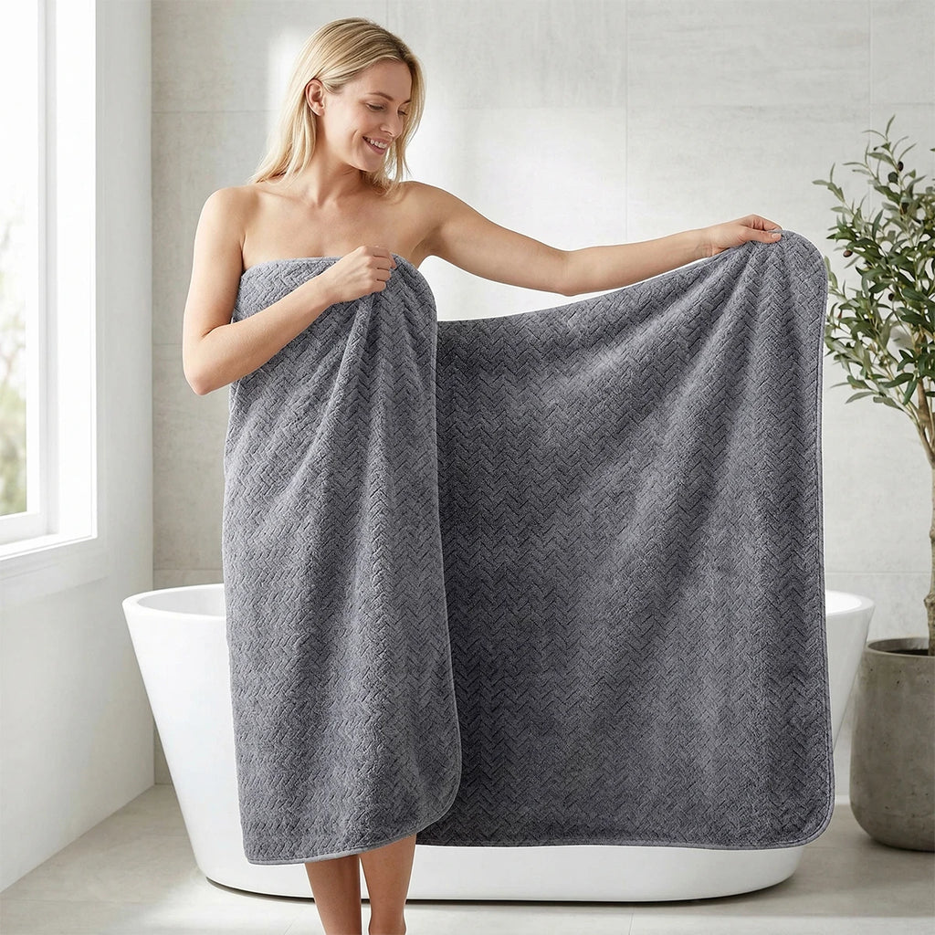 1 Thick, Extra-Large Quick-Drying Towel, 105x180cm, Enlarged and Thickened - Bath Towel