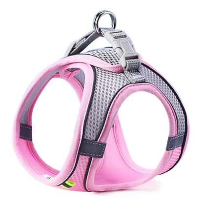 Reflective Breathable Harness Vest for Small & Medium Pets