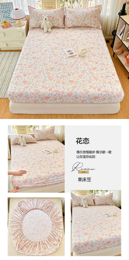 100% Cotton Cute Bear Print Bed Sheet, All Sizes