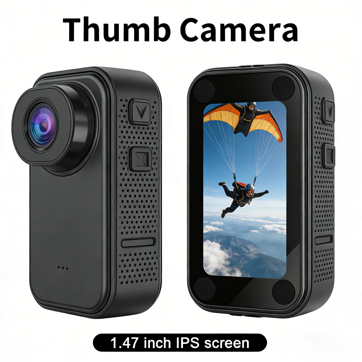 Kids HD 1080p Action Camera – 1.44" Thumb-Size, Rechargeable, MicroSD Support, CE Certified