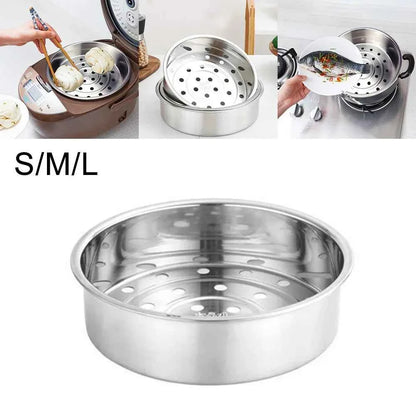 Stainless Steel Steamer Steaming Basket Thickened Household Rice Cooker Steamer Thickened Cookware Accessories