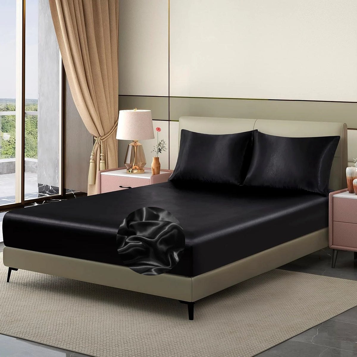 Satin Fitted Sheet | Classic Luxury, Silky Soft
