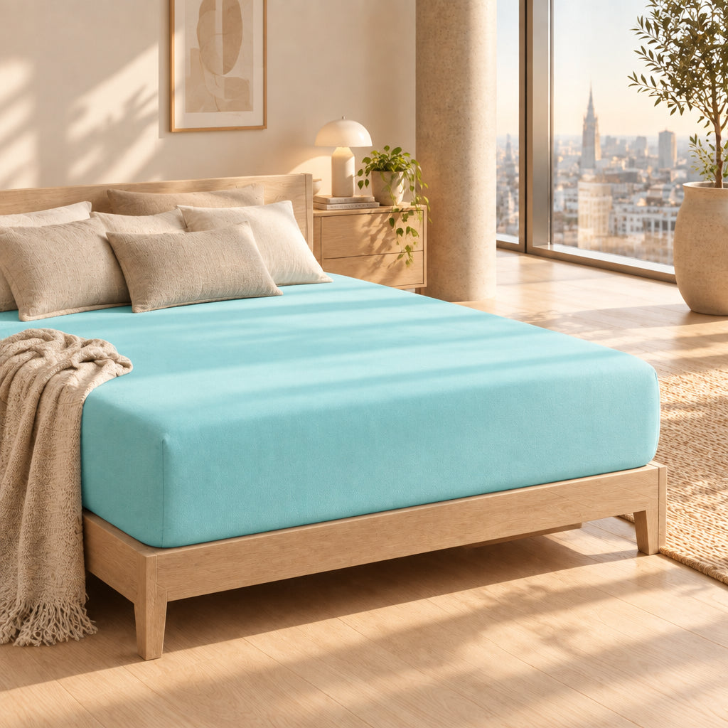 Solid Color Cotton Flat Sheet | Multiple Sizes
