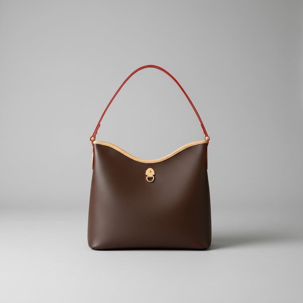 PU Leather Weekend Bag, Spacious Multi-Storage Pockets