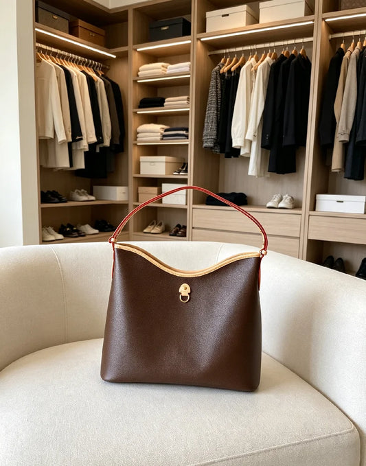 PU Leather Weekend Bag, Spacious Multi-Storage Pockets