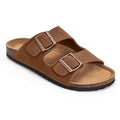 Crestar Unisex Cork Footbed Sandals – Adjustable Buckle Arch Support Beach Slides